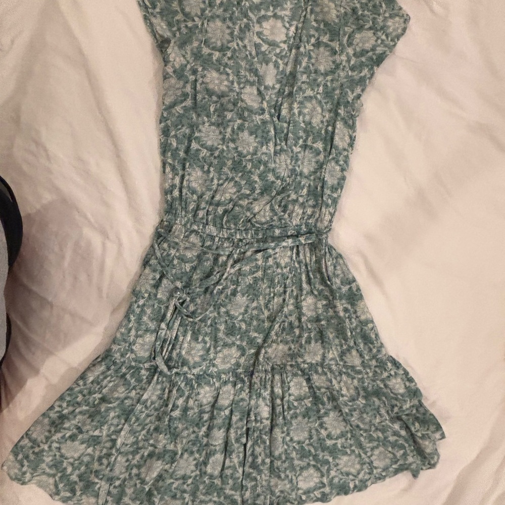 American Eagle Outfitters Green Floral Midi Dress